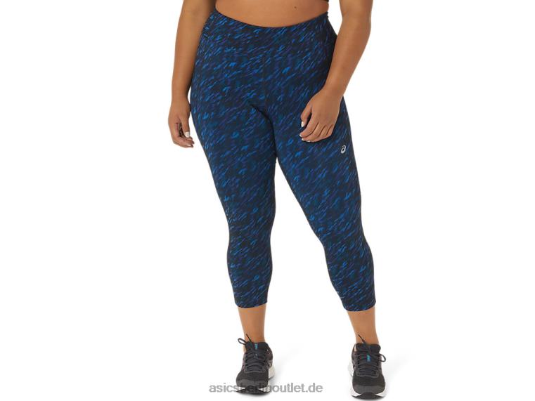 Performance-Capri für Damen BL4N3524Asics Nachtschatten/Seefahrt-Druck