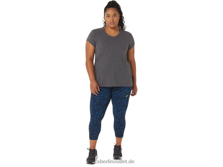 Performance-Capri für Damen BL4N3524Asics Nachtschatten/Seefahrt-Druck