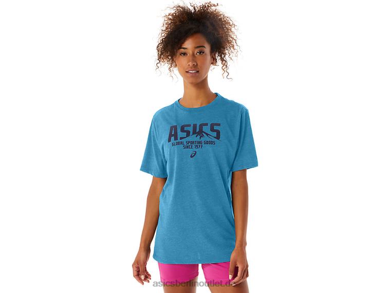 1977 MTN-T-Shirt BL4N42Asics Inselblaues Heidekraut