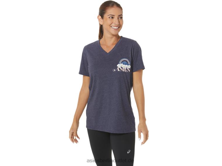 Adventure Alanna V-Ausschnitt für Damen BL4N2797Asics Peacoat-Heidekraut