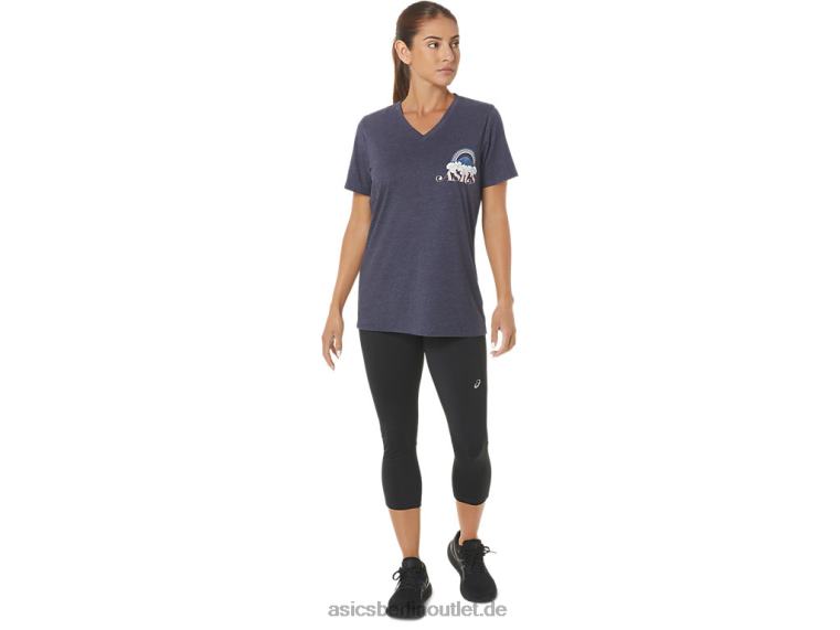 Adventure Alanna V-Ausschnitt für Damen BL4N2797Asics Peacoat-Heidekraut