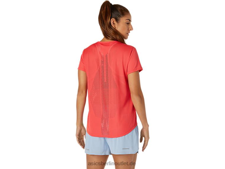 Belüftetes Kurzarm-Top für Damen BL4N3818Asics rosa Grapefruit