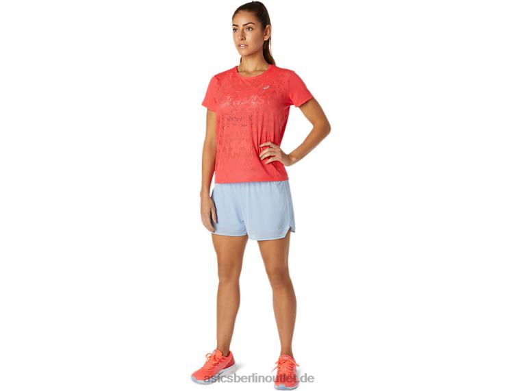 Belüftetes Kurzarm-Top für Damen BL4N3818Asics rosa Grapefruit