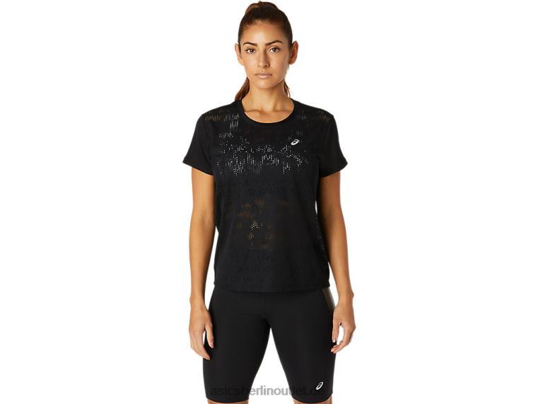 Belüftetes Kurzarm-Top für Damen BL4N3819Asics Leistung schwarz