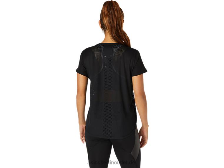 Belüftetes Kurzarm-Top für Damen BL4N3819Asics Leistung schwarz
