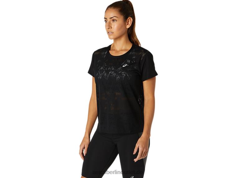 Belüftetes Kurzarm-Top für Damen BL4N3819Asics Leistung schwarz