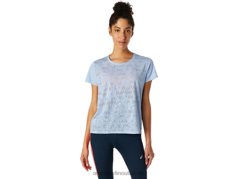 Belüftetes Kurzarm-Top für Damen BL4N3836Asics Nebel