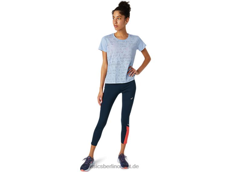 Belüftetes Kurzarm-Top für Damen BL4N3836Asics Nebel