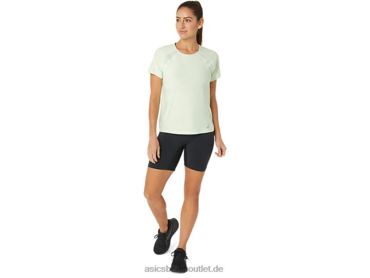 Damen-C110-Kurzarm-Pr-Lyte-Oberteil BL4N2173Asics flüstern grün