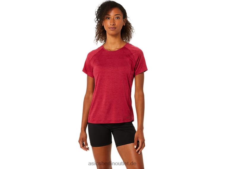 Damen-C110-Kurzarm-Pr-Lyte-Oberteil BL4N3778Asics Burgund