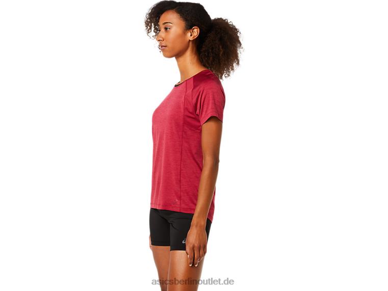 Damen-C110-Kurzarm-Pr-Lyte-Oberteil BL4N3778Asics Burgund