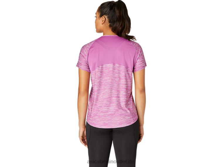 Damen-C110-Kurzarm-Pr-Lyte-Oberteil BL4N4105Asics digitaler Trauben-Spacedye