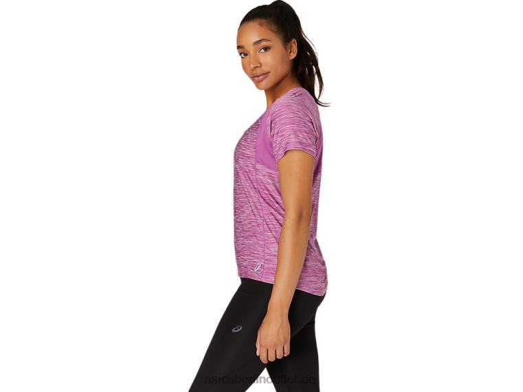 Damen-C110-Kurzarm-Pr-Lyte-Oberteil BL4N4105Asics digitaler Trauben-Spacedye