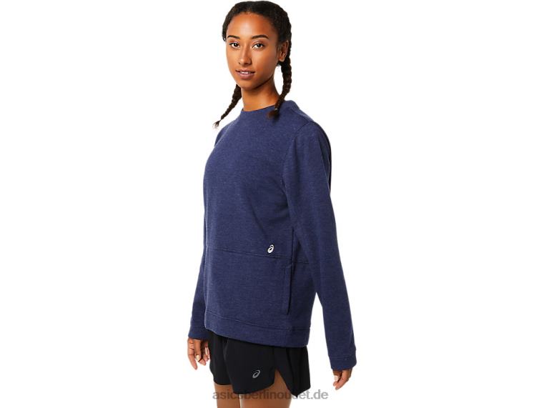 Damen-Crew-Top BL4N3724Asics Peacoat-Heidekraut
