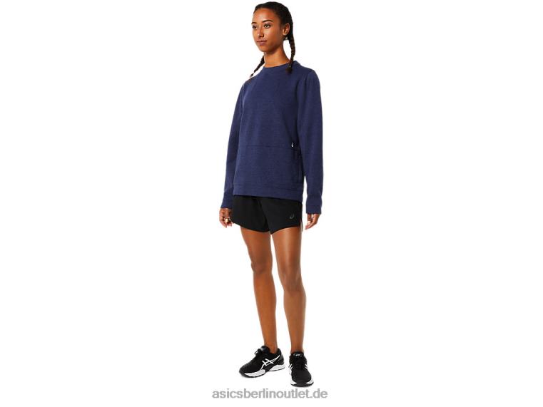 Damen-Crew-Top BL4N3724Asics Peacoat-Heidekraut