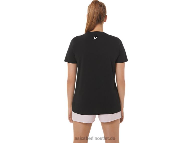 Damen-Crew mit Hibiskus-Slogan BL4N2751Asics Leistung schwarz