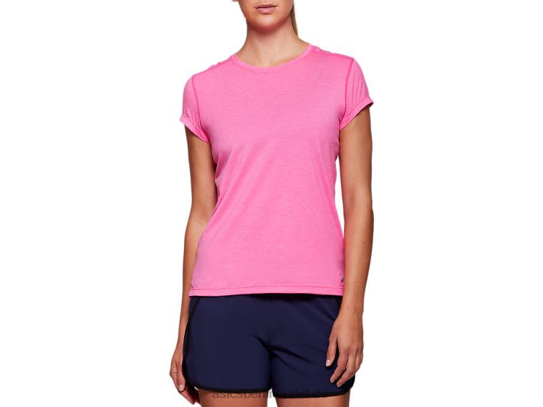 Damen-Dorai-Kurzarmoberteil BL4N4054Asics Rosa Glo Heather