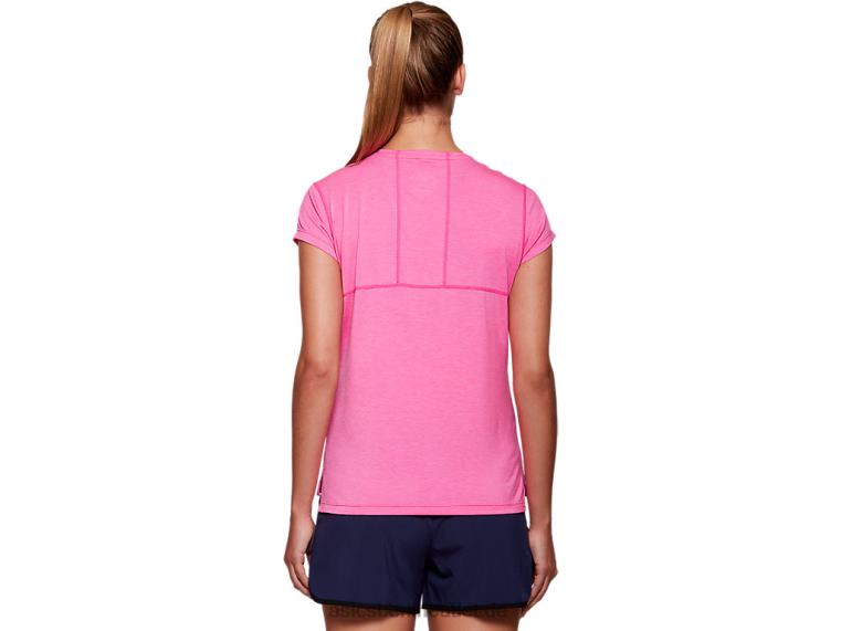 Damen-Dorai-Kurzarmoberteil BL4N4054Asics Rosa Glo Heather