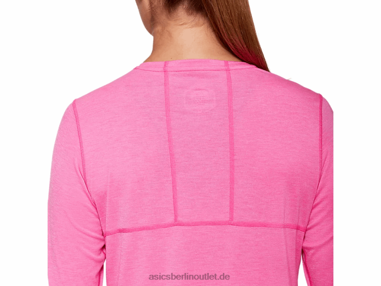 Damen-Dorai-Langarmoberteil BL4N4047Asics Rosa Glo Heather