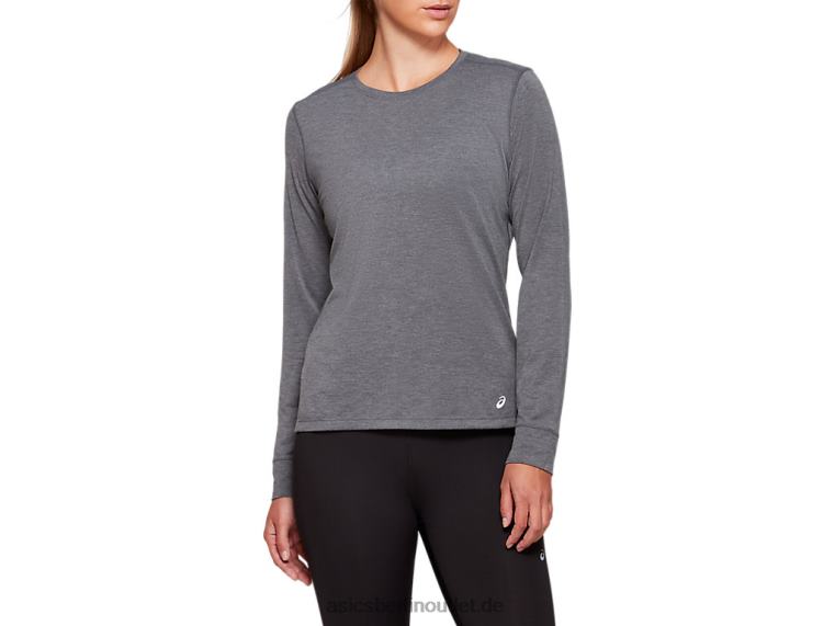 Damen-Dorai-Langarmoberteil BL4N4177Asics dunkelgraues Heidekraut