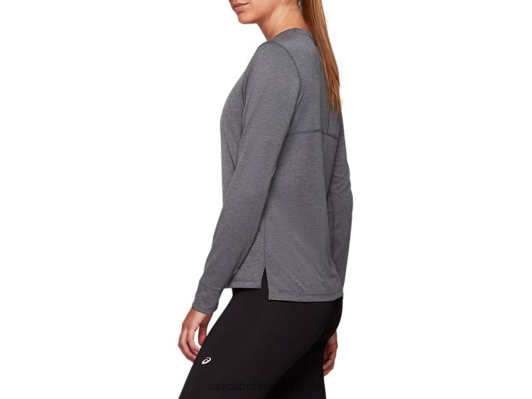 Damen-Dorai-Langarmoberteil BL4N4177Asics dunkelgraues Heidekraut