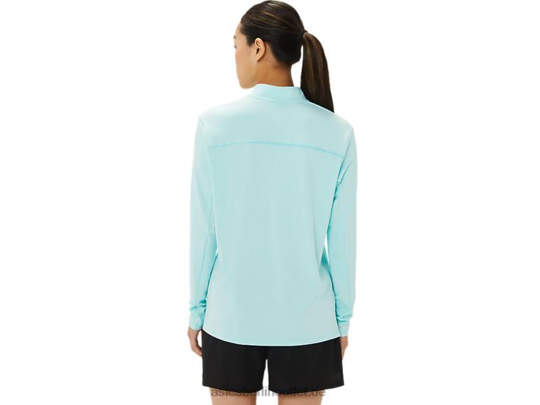 Damen-Fertigset mit halbem Reißverschluss BL4N3307Asics klares Blau/Französischblau