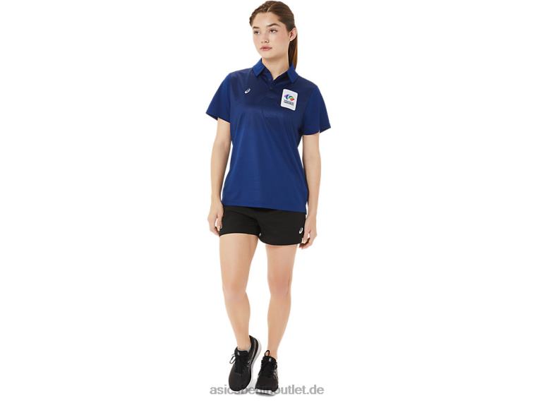 Damen-Hex-Poloshirt mit Farbverlauf BL4N3214Asics dunkelblau (Pantone 281 c)