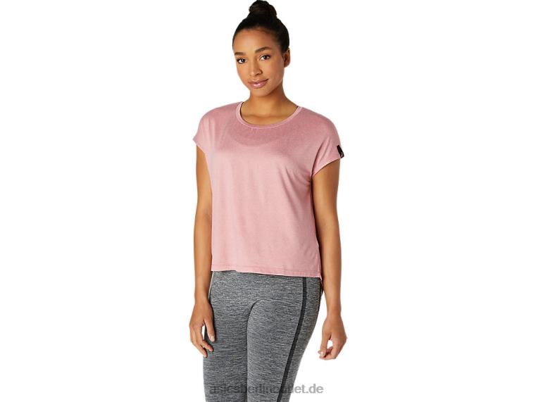 Damen-Kurzarmoberteil BL4N3668Asics rauchige Rose