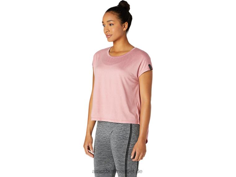 Damen-Kurzarmoberteil BL4N3668Asics rauchige Rose