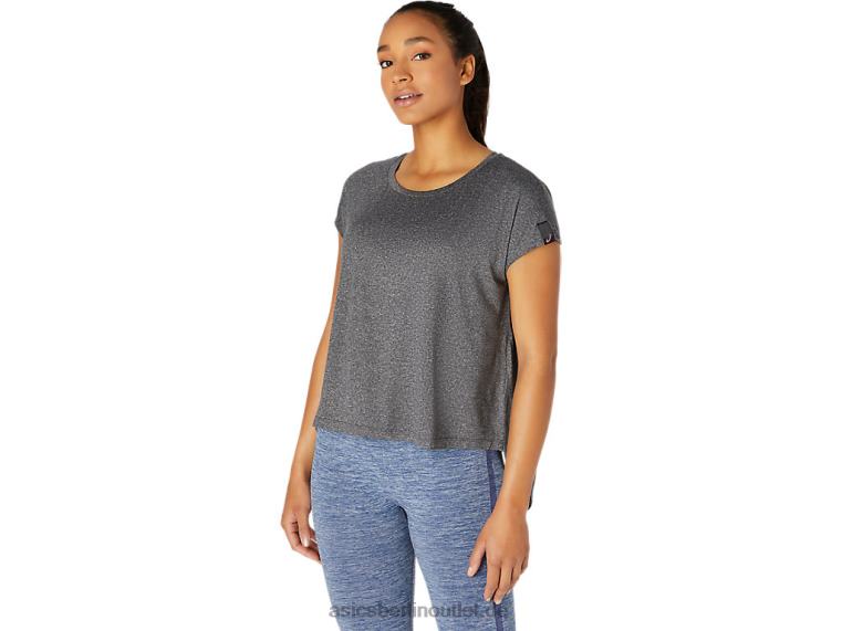 Damen-Kurzarmoberteil BL4N3669Asics Leistung schwarz