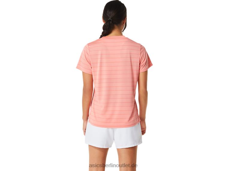 Damen-Kurzarmoberteil mit Court-Streifen BL4N2503Asics Guave