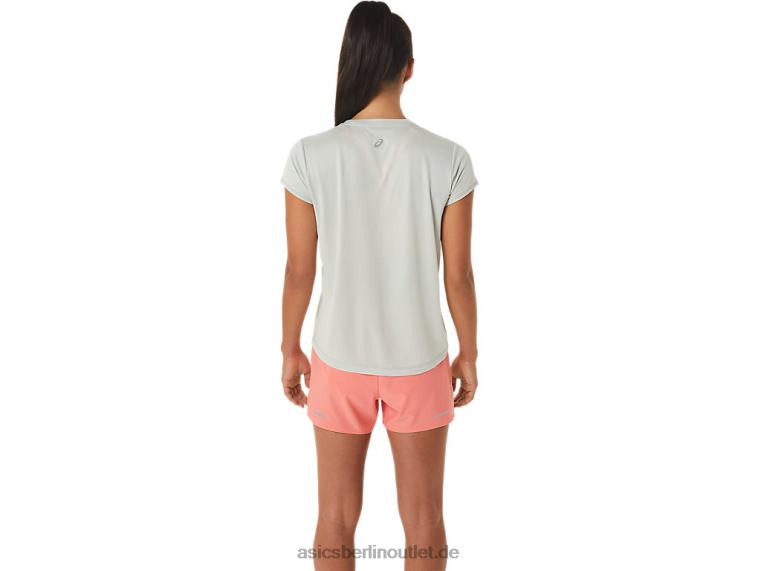 Damen-Kurzarmoberteil mit Fujitrail-Logo BL4N2510Asics leichter Salbei