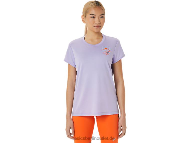 Damen-Kurzarmoberteil mit Fujitrail-Logo BL4N3074Asics Dampf