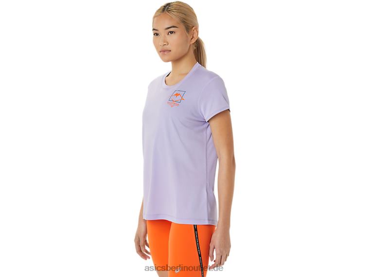 Damen-Kurzarmoberteil mit Fujitrail-Logo BL4N3074Asics Dampf