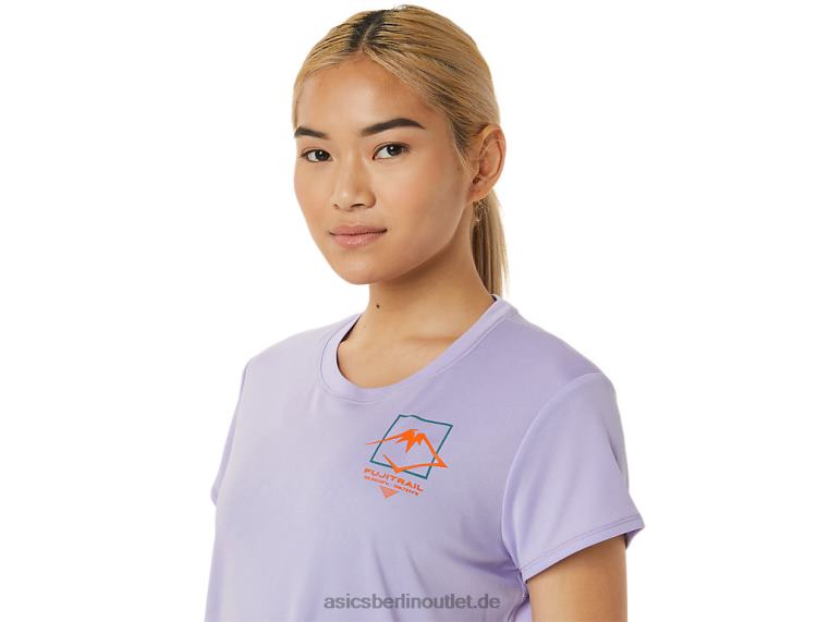 Damen-Kurzarmoberteil mit Fujitrail-Logo BL4N3074Asics Dampf