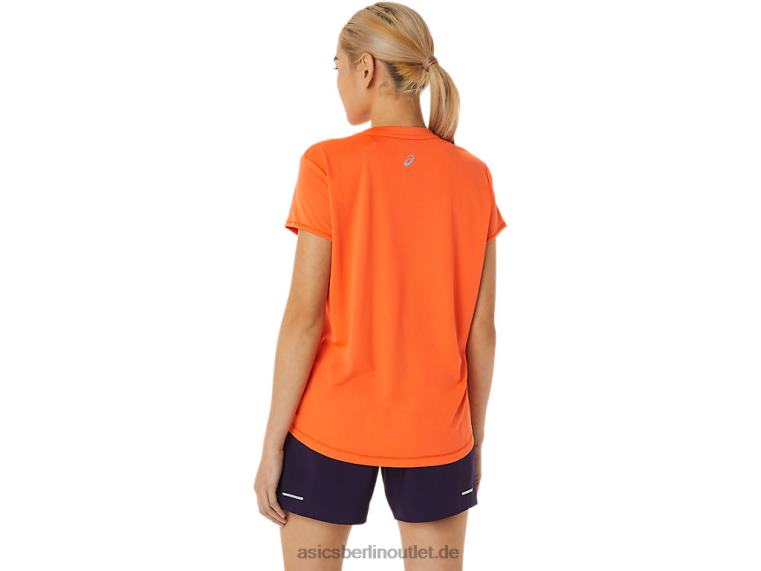 Damen-Kurzarmoberteil mit Fujitrail-Logo BL4N3075Asics Nova-Orange
