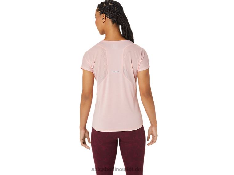 Damen-Kurzarmoberteil mit V-Ausschnitt BL4N2773Asics mattierte Rose