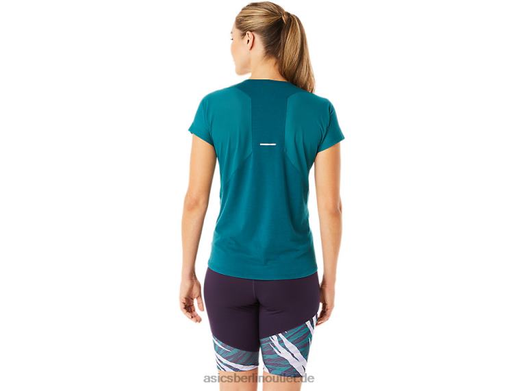 Damen-Kurzarmoberteil mit V-Ausschnitt BL4N3078Asics Samtkiefer