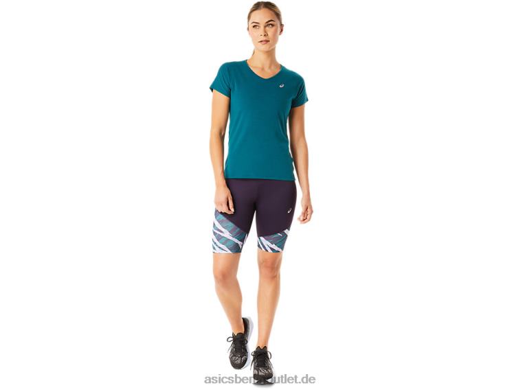 Damen-Kurzarmoberteil mit V-Ausschnitt BL4N3078Asics Samtkiefer