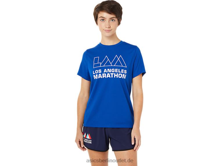 Damen Lam Ready-Set II Kurzarm 2 BL4N3629Asics Blau