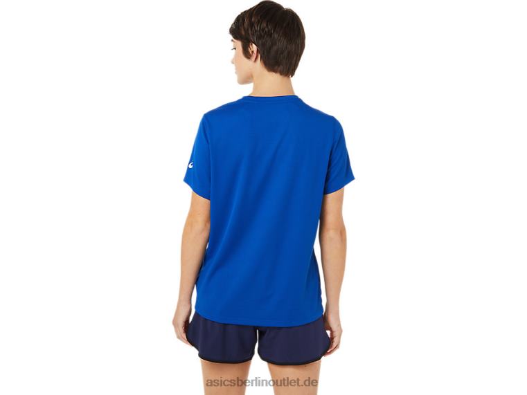 Damen Lam Ready-Set II Kurzarm 2 BL4N3629Asics Blau
