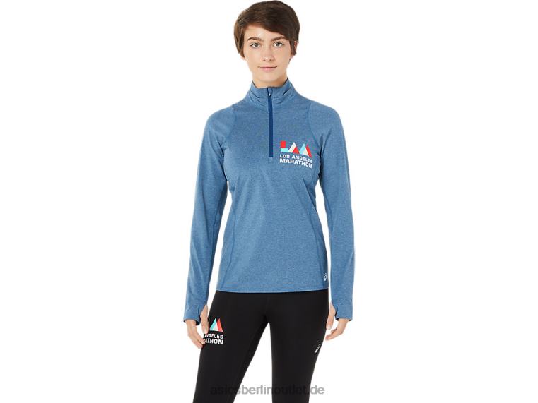 Damen-Lam-Thermopolis-Halbreißverschluss BL4N3652Asics Mako-Blauheide