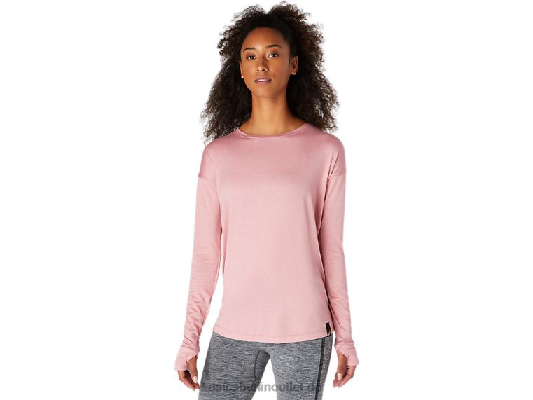 Damen-Langarmoberteil BL4N3671Asics rauchige Rose