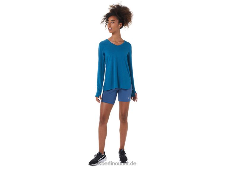 Damen-Langarmshirt in Heidekraut BL4N2795Asics Tiefseeblaugrünes Heidekraut