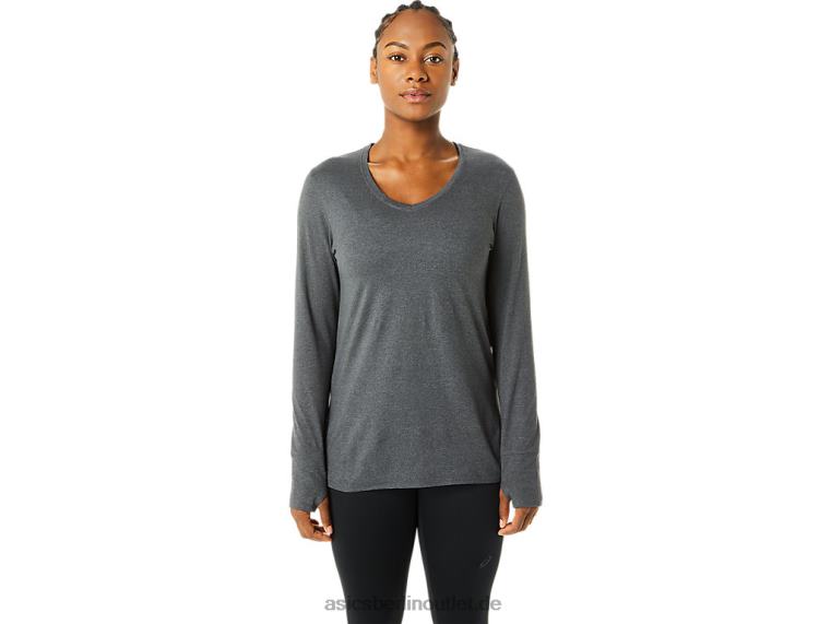 Damen-Langarmshirt in Heidekraut BL4N3690Asics dunkelgraues Heidekraut