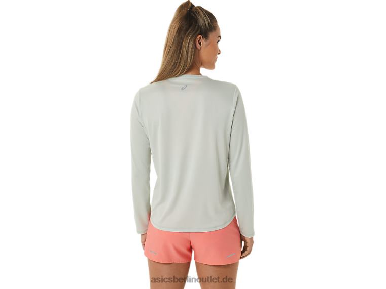 Damen-Langarmshirt mit Fujitrail-Logo BL4N2476Asics leichter Salbei