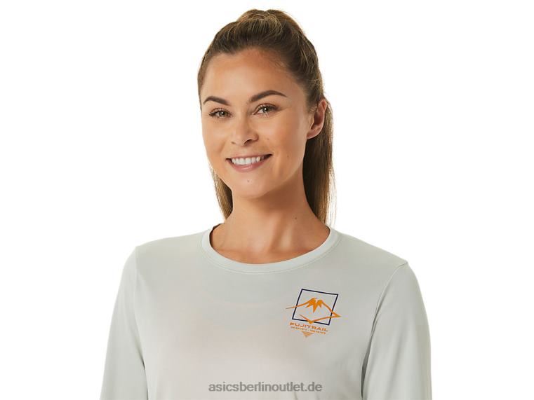 Damen-Langarmshirt mit Fujitrail-Logo BL4N2476Asics leichter Salbei