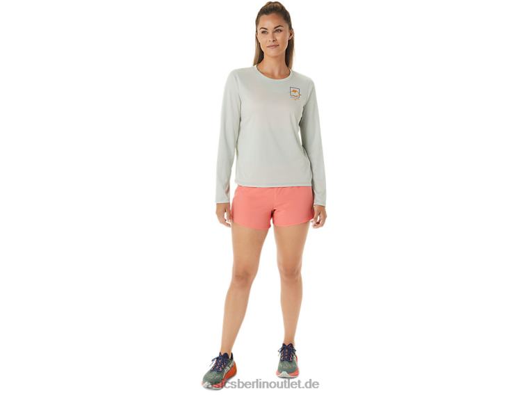 Damen-Langarmshirt mit Fujitrail-Logo BL4N2476Asics leichter Salbei