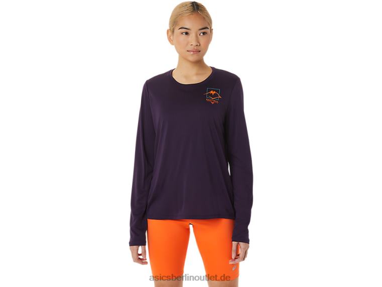 Damen-Langarmshirt mit Fujitrail-Logo BL4N3033Asics Nachtschatten
