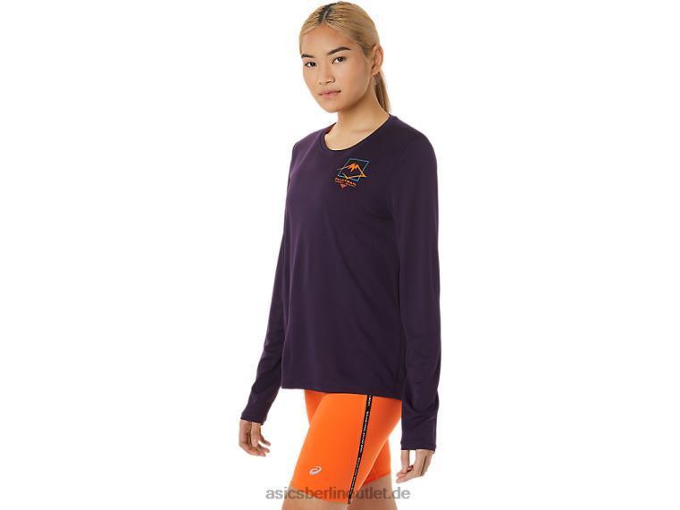 Damen-Langarmshirt mit Fujitrail-Logo BL4N3033Asics Nachtschatten